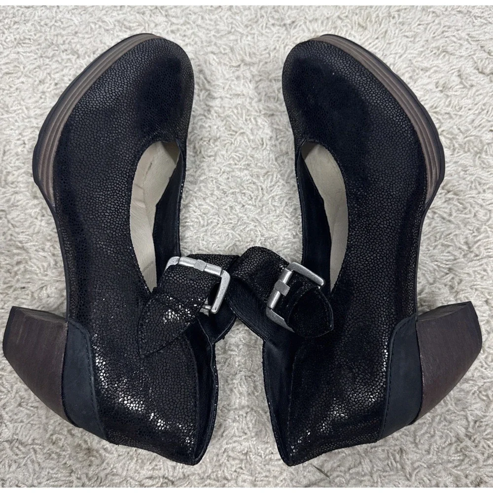 Wolky Aya Block Heel Mary Jane Buckle Pumps Shoes Women's EU 40 US 9.5 Comfort